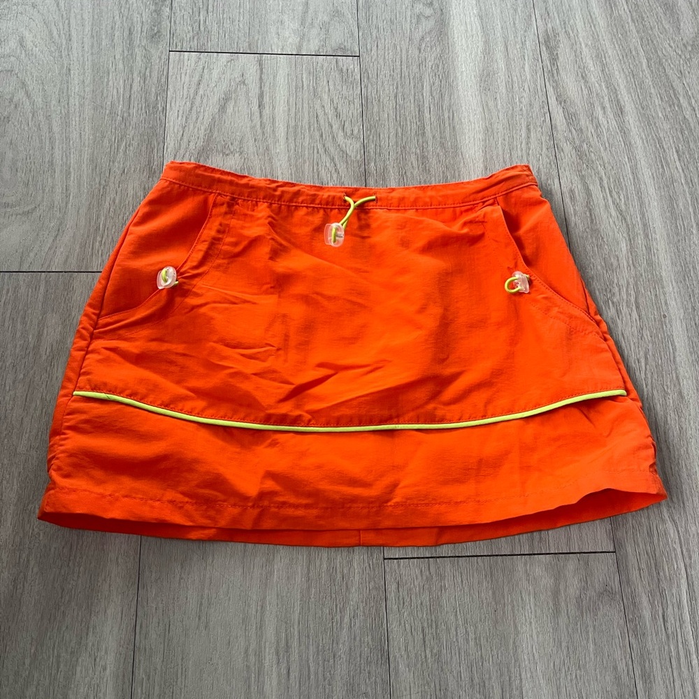 Orange Mini Skirt